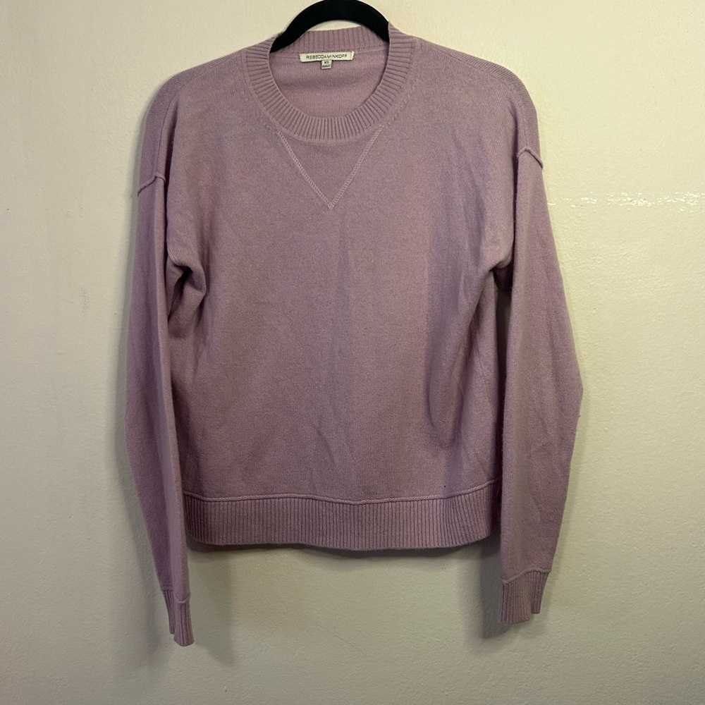 Rebecca Minkoff Cashmere Adelle Sweater in Lavender Mist